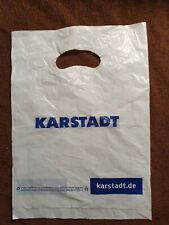 * alte Tragetasche Plastiktüte Einkaufstüte KARSTADT 32 x 23cm / Rarität Sammler