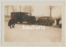 Foto PKW LKW Wehrmacht Unfall