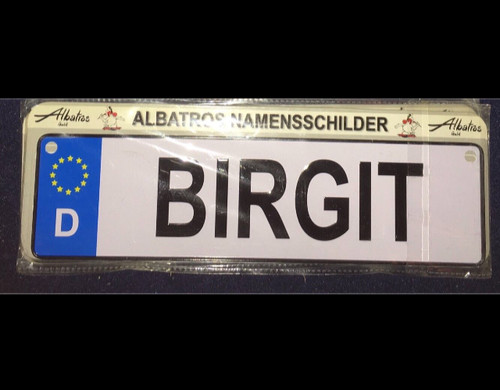 Albatros namensschild - albatros,