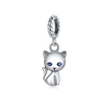 Katze Cat Charm Anhänger Silber S925 Geschenk Frauen Damen Mädchen