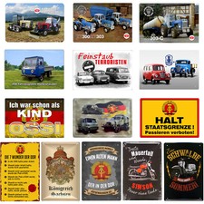 Werkstatt Blechschilder Sprüche DDR Ossi Schild 20x30cm Trabi Ostalgie Simson