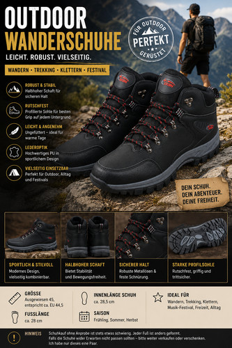 Herren outdoor wanderschuhe - herren,
