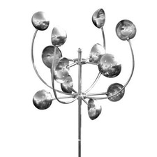 Kinetic Wind Spinner Metall Eisen Skulptur Windmühle Garten Hof Rasen Dekor DE