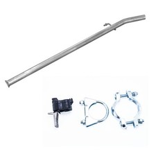 Mittelrohr Auspuff für Renault Clio II & Campus 1.2i 60PS 1.4 75PS + Montagesatz