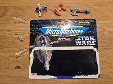 Micro Machines Star Wars Fregatte Slave 1 Cloud Car Cardback vintage 