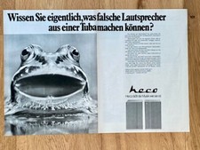 HECO Lautsprecher HiFi Boxen Original 1975 Vintage Advert Werbung Reklame