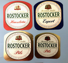 4 x alte Bieretiketten