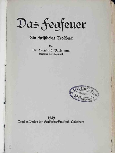Das fegfeuer ein christliches - das,