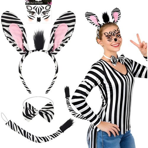 Zebra kostüm set - zebra, kinder