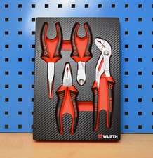 Würth Zebra Zangen Wasserpumpenzange Seitenschneider Kombizange Schaumeinlage