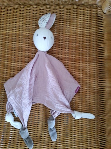Schmusetuch hase musselin - musselin,