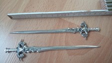 2x Haarstab, 16,5cm, metall