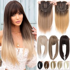 Damen Toupet Haarteil Haarsystem Wie Echthaar Topper Clip In Toupee Extensions