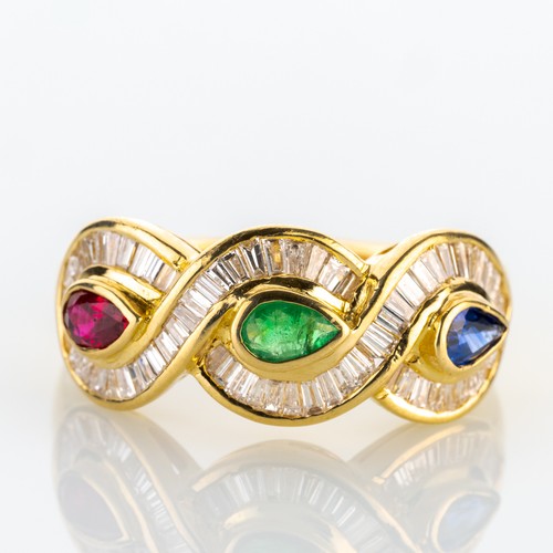 Vintage ring 750er gold mit - gold,