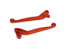 Set: Brems- & Kupplungshebel, Alu-massiv, Orange - für Scheibenbremse auf SIMSON