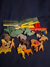 Holz ZOO von "Lorenz Tierpark", Anlage, 21 Tiere, Familie