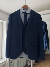 Anzug Herren 3 teilig blau