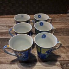 6 x Design Tassen Blumen