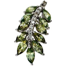 Blattmotiv Demantoid Granat