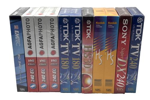 Vhs kassetten leer neu ovp - vhs,
