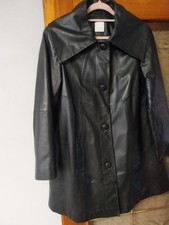 Ledermantel Damen Schwarz