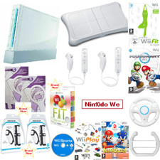 GRADE A -Wii Konsole Family Geschenk Bundle | Mario Kart | Sport | Fit | 2/4 Spieler