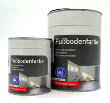 Fußbodenfarbe Bodenbeschichtung Farbe für Beton Zementestrich - seidenglänzend