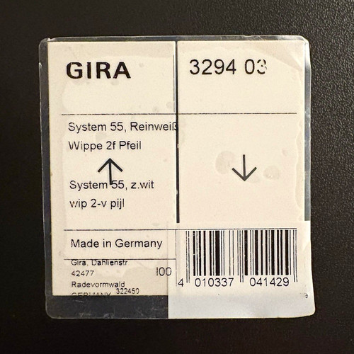 Gira system wippe - wippe, 2-fach