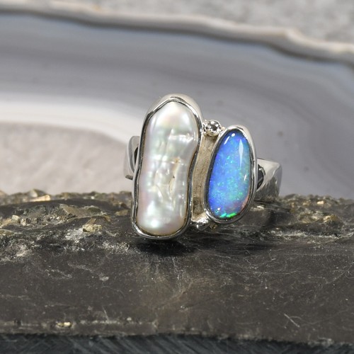Boulder opal ring - boulder, ring,