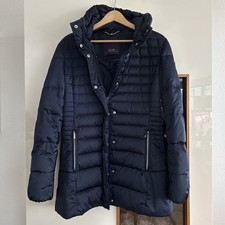 Laurel Daunenmantel Daunenjacke Wintermantel 40 Dunkelblau Mit Pelz