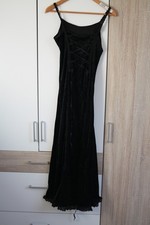 Gothik Damen Kleid lang  schwarz von Dark Angel 36