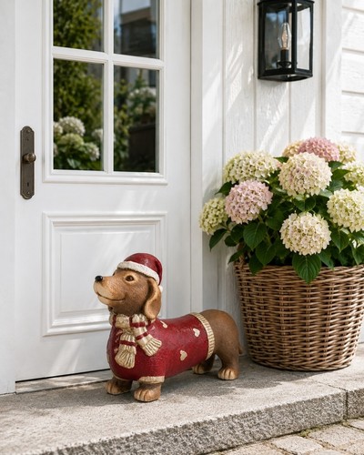 Deko dackel dachshund - , mütze