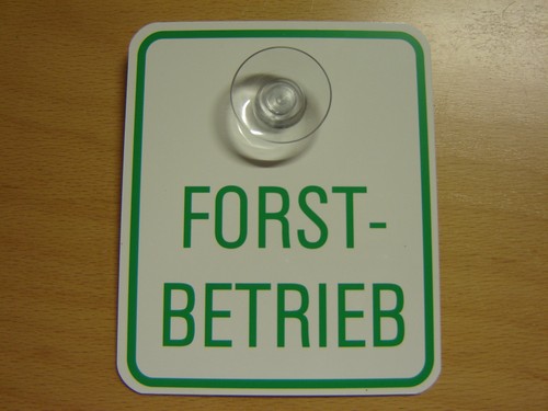 Schild forstbetrieb - schild,