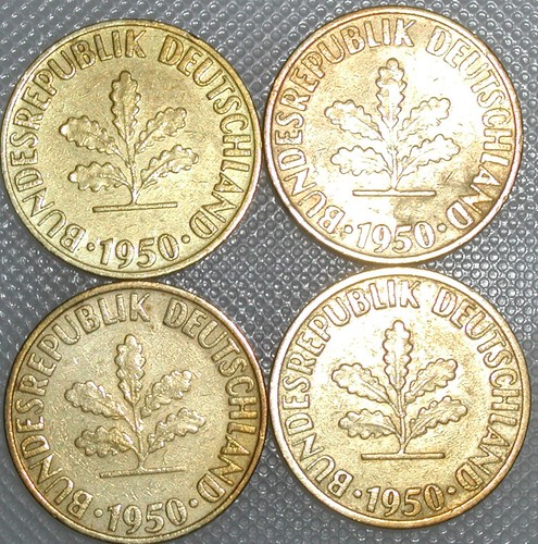 Pfennig 1950 g - d, j