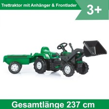 Trettraktor mit Anhänger und