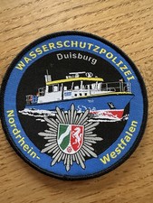 Polizei Abzeichen Patch Wasserschutzpolizei Duisburg NRW Klett Rarität