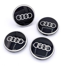 4x Nabenkappen Nabendeckel schwarz Original Audi Emblem Felgen 81A601170 4 Stück