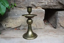 antiker WMF Messing Kerzenhalter Straußenmarke Kerzenständer Jugendstil Art Deco