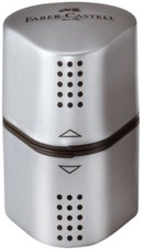 Anspitzer Grip 2001 Faber-Castell Dreifachspitzer, Farbe silber, 183800