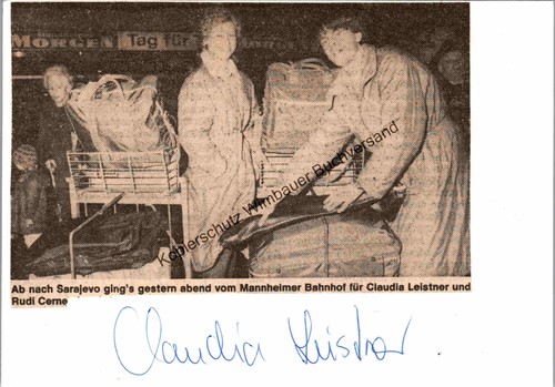 Original autogramm claudia - autogramm,