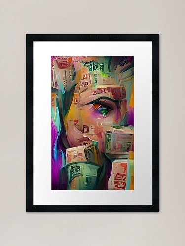 Cash poor gerahmter kunstdruck - poor,
