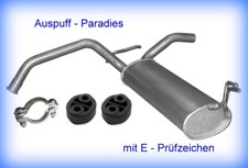Endschalldämpfer Auspuff Schalldämpfer für Peugeot 107 1.0 Schrägheck 68PS + Kit