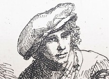 Radierung Rembrandt, Porträt