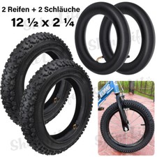 2Set 12" Reifen inkl. Schlauch 12 1/2 x 2 1/4 (54-203) Kinderwagen Kinderfahrrad
