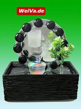WeiVa Feng Shui Keramik - Glas Zimmerbrunnen mit LED Beleuchtung  514 rund
