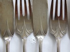 WMF Jugendstil Fischbesteck für 6 Personen versilbert