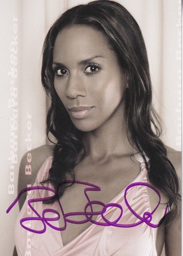 Autogramm barbara becker - barbara,