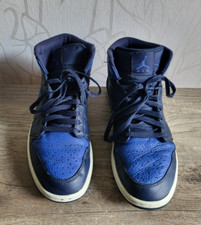 Nike Air Jordan 1 Mid Obsidian Game Royal Blue 554724-412 Schuhe Sneaker  Gr. 43