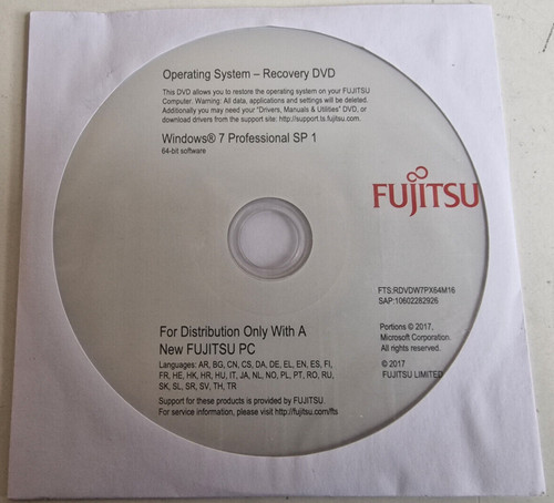Fujitsu microsoft windows - fujitsu, 7