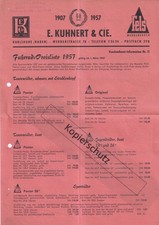Fahrrad Preisliste E. Kuhnert